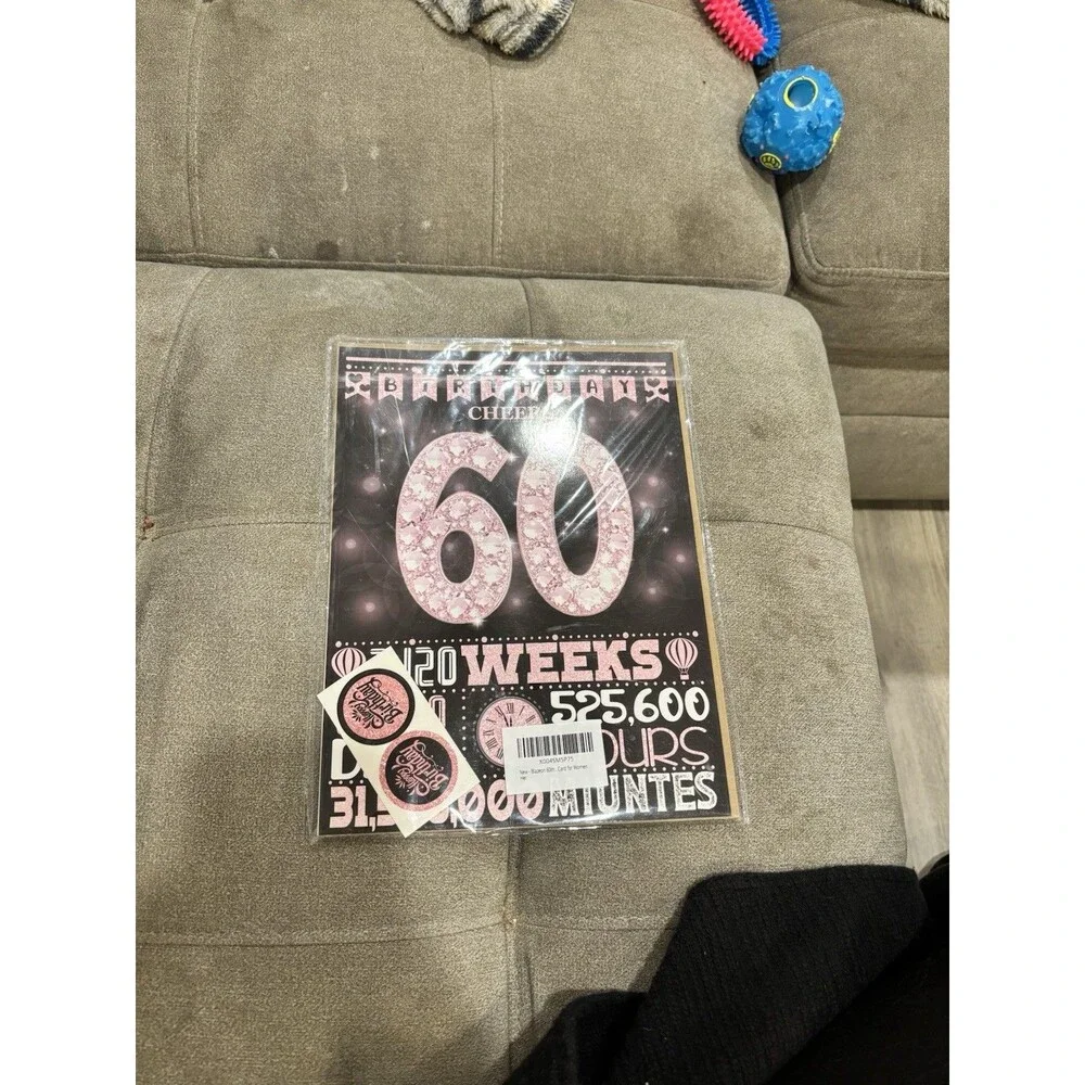 Large 80th Birthday Card With Envelope Black Pink Happy 80th Birthday Large Mom
